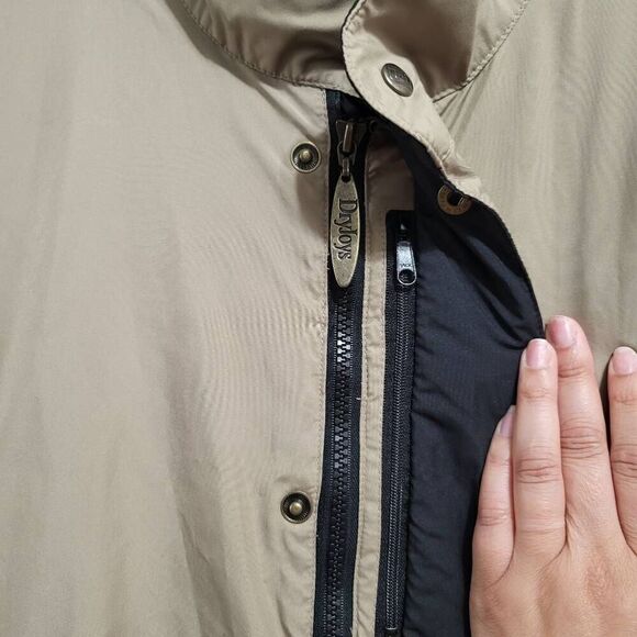 Dryjoys‎ by Footjoy Full Zip Removable Sleeves Beige Jacket Men's Size Lg - Picture 12 of 16